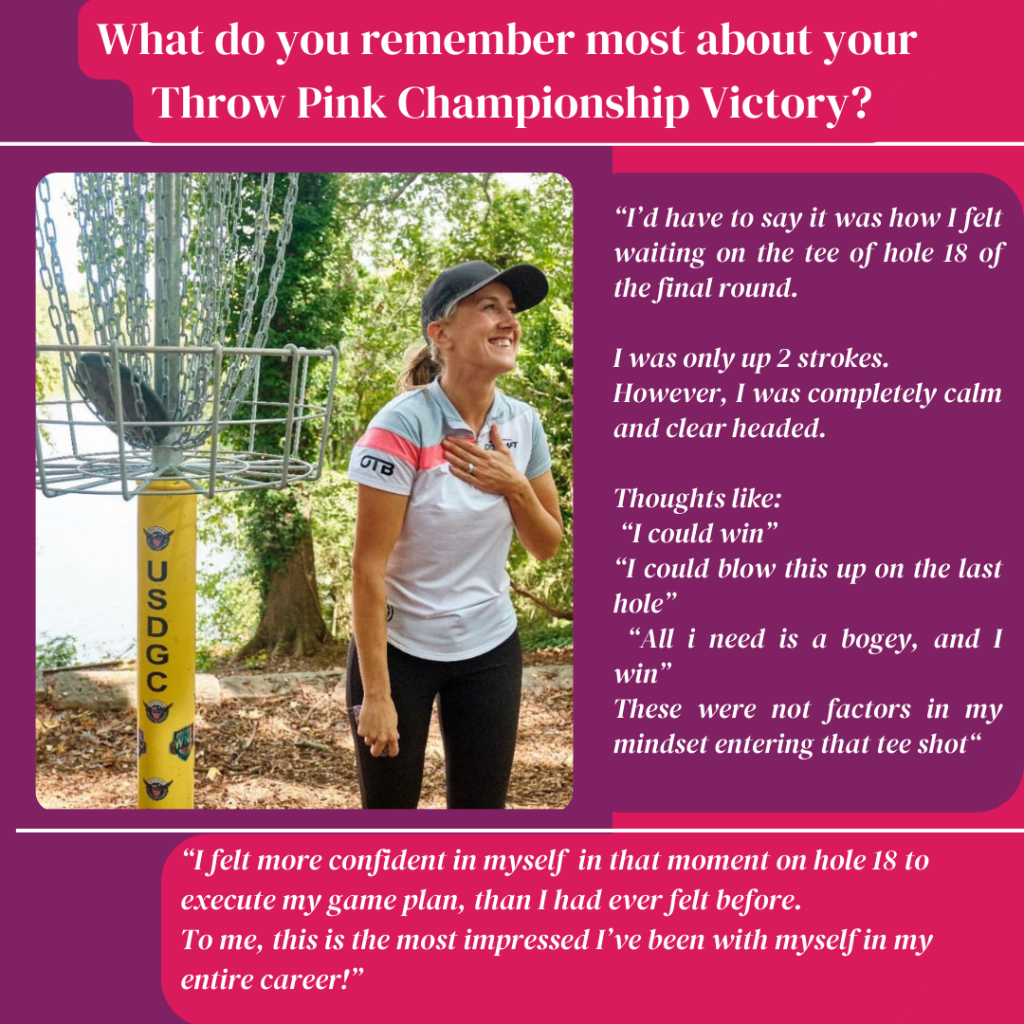 Catching Up with Missy Gannon2021 Inaugural Throw Pink Women's Disc