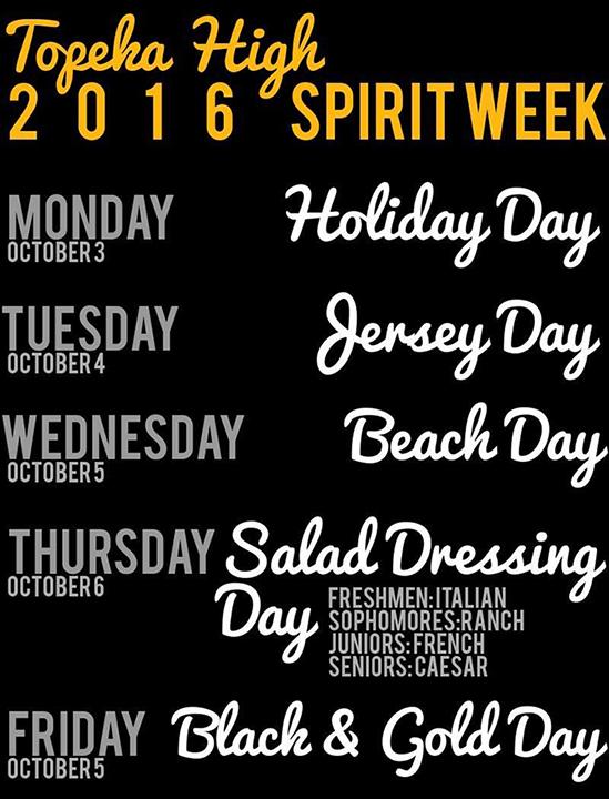 Spirit Week Themes The Tower