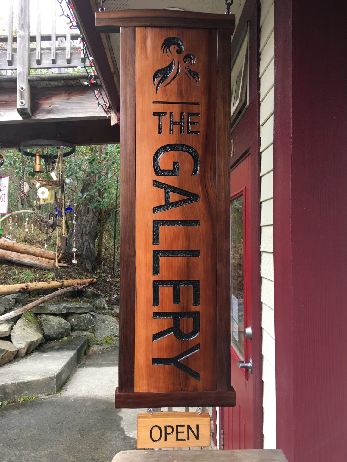 Gallery Sign Thuja Wood Art Reclaimed Cedar Furniture Wood Art
