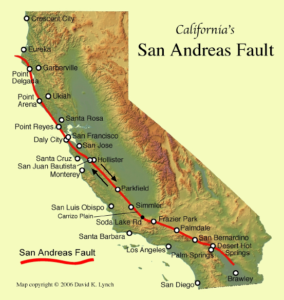 California Plates Of Earth Map Plate Tectonics Plate Tectonics