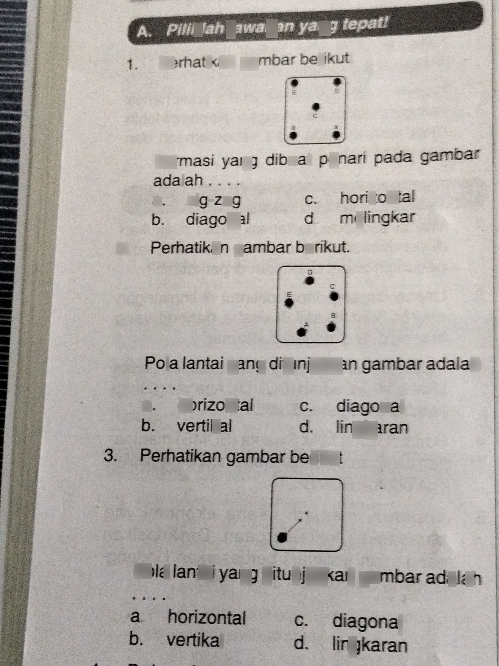 Bentuk Pola Lantai Yang Ditunjukkan Pada Gambar Disamping Ini Adalah