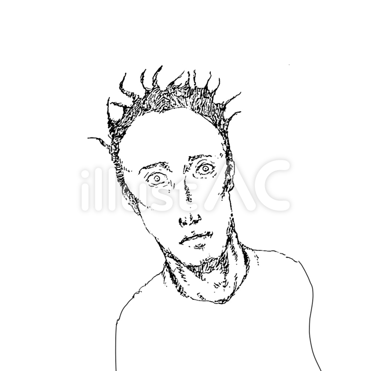 2 一点を見つめる人イラスト - No: 1418965／無料イラストなら「イラストAc」