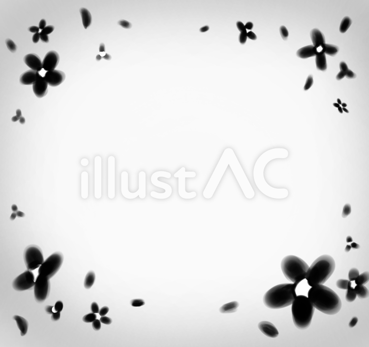 Free Vectors Black flower frame
