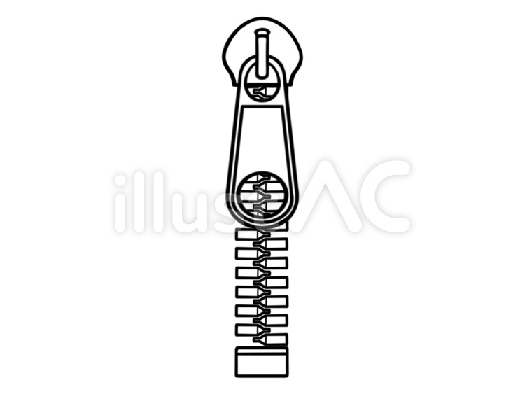 Free Vectors Simple zipper line drawing