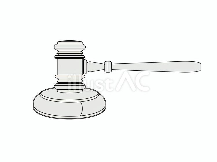 Free Vectors Hammer Gavel Simple Vector Line Drawing