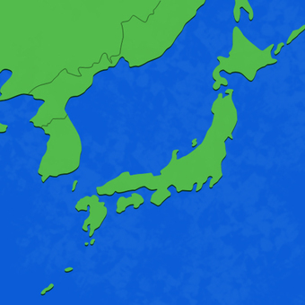 韓国の面積ってどのぐらい？日本と比較して大きさをわかりやすく解説！ | たび日和 韓国地図イラスト／無料イラストなら「イラストAc」