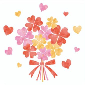 かわいい無料イラスト 花束（５種）23366 | 素材Good ハートの花束イラスト／無料イラストなら「イラストAc」