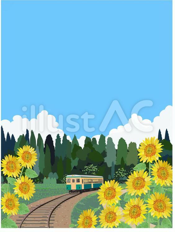 夏休みイラストコンテスト 「記憶の夏」 :お絵描きJp 夏の風景イラスト - No: 1556202／無料イラストなら「イラストAc」