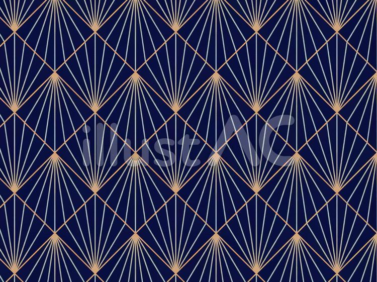 スタイルアールデコのシームレスな幾何学模様 - アールデコのベクターアート素材や画像を多数ご用意 - Istock アールデコ調模様（ネイビー&オレンジ）イラスト - No: 1106457／無料イラストなら「イラストAc」