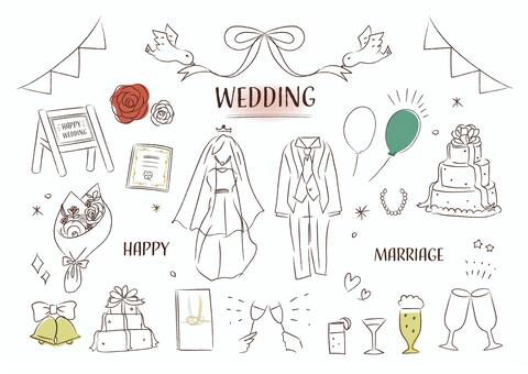 オシャレなウェディングイラストお描きします！（ウェルカムボードなど） | スキマ - スキルのオーダーメイドマーケット - Skima ウェディングケーキイラスト／無料イラストなら「イラストAc」