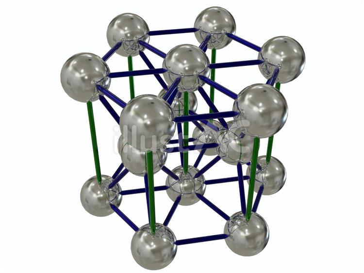 Free Vectors crystal structure of titanium