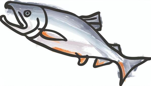 貴木まいこのイラストとか。: イラスト：魚〔鮭〕 しゃけイラスト／無料イラストなら「イラストAc」