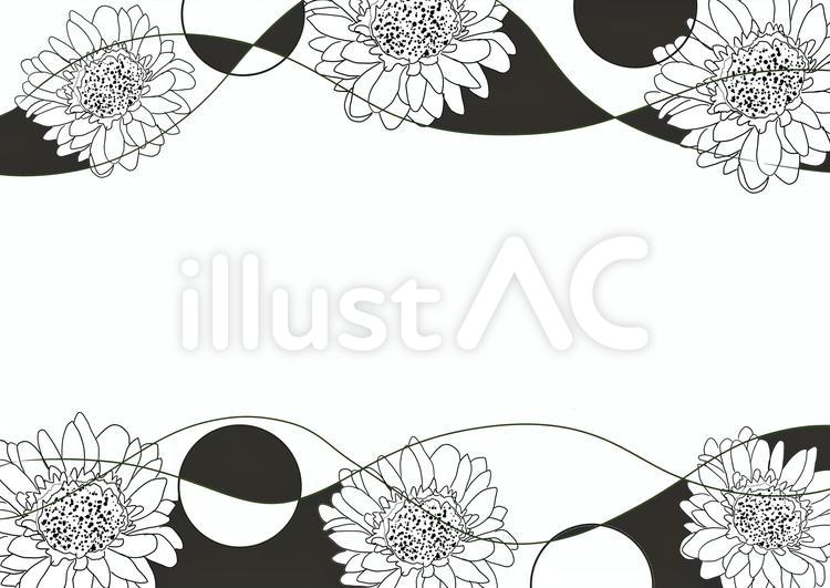 Free Vectors Line drawing flower wallpaper