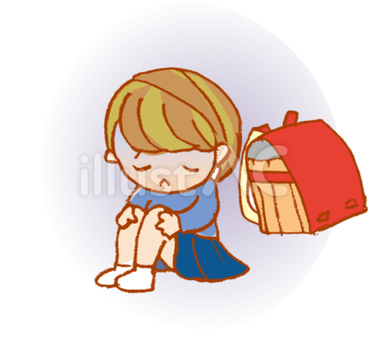 元不登校,引きこもり高校生がイラスト描き始めました - 理事長ブログ / スタッフ・生徒ブログ 不登校イラスト - No: 256171／無料イラストなら「イラストAc」