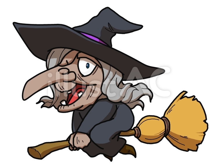 ハッピーハロウィン！ 魔女っぽいコスプレした女の子キャラクターイラスト集 | ニコニコニュース オリジナル ハロウィン04_魔女（老婆）イラスト - No: 1651344／無料イラストなら「イラストAc」