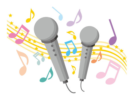 カラオケボックスイラスト／無料イラストなら「イラストAc」 カラオケマイクイラスト／無料イラストなら「イラストAc」