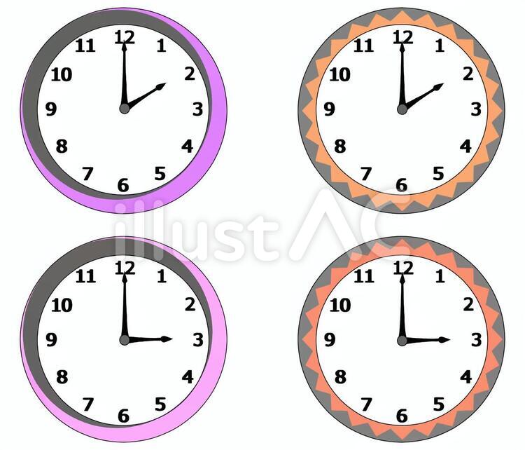 Free Vectors Watch (2 o'clock, 14 o'clock, 3 o'clock, 15 o'clock)
