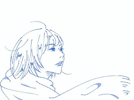 遠くを見ている人のイラスト（男性） | かわいいフリー素材集 いらすとや 遠くを見るイラスト／無料イラストなら「イラストAc」