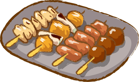 やきとりイラスト - No: 1174560／無料イラストなら「イラストAc」 焼き鳥イラスト - No: 577211／無料イラストなら「イラストAc」