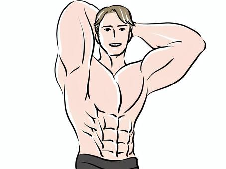 ムキムキの筋肉を持つ体重27Kgのウィペット犬 - Gigazine 筋肉もりもりイラスト／無料イラストなら「イラストAc」