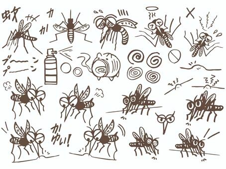 かわいい血を吸う蚊 イラスト素材 [ 6434276 ] - フォトライブラリー Photolibrary 蚊イラスト／無料イラストなら「イラストAc」
