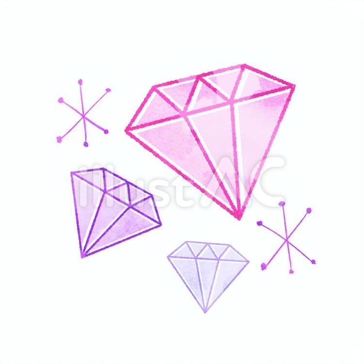 宝石のイメージイラスト | 無料のフリー素材 イラストエイト おしゃれな宝石イラスト - No: 1415374／無料イラストなら「イラストAc」