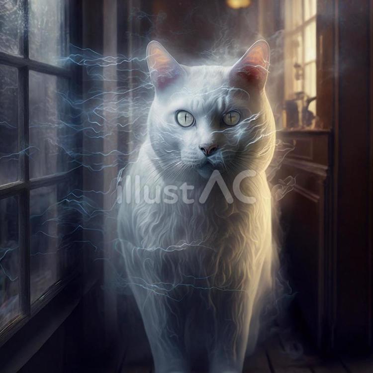 Free Vectors cat ghost