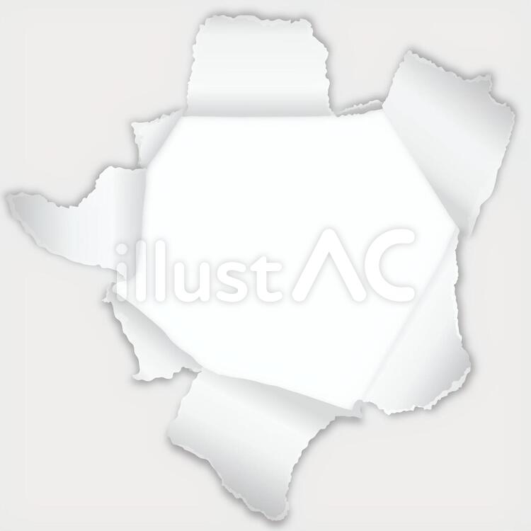 破れた紙イラスト／無料イラストなら「イラストAc」 破れた紙イラスト - No: 153519／無料イラストなら「イラストAc」