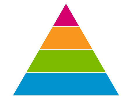 Free Vectors | 4 level pyramid infographic