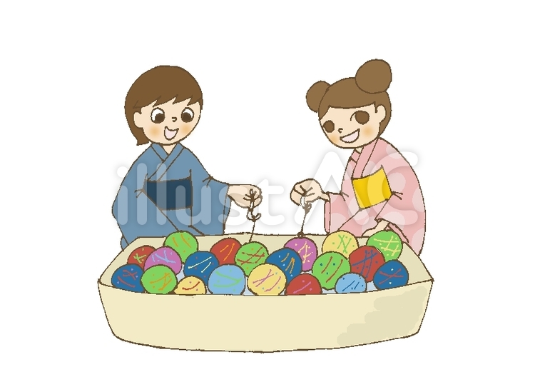 ヨーヨー釣りイラスト No 484832／無料イラストなら「イラストAC」