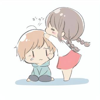 Верныйちゃんの頭をなでなでし隊(`・Ω・´) / ハリュー〖Poetto〗 さんのイラスト - ニコニコ静画 (イラスト) 頭をなでるイラスト／無料イラストなら「イラストAc」