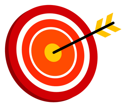 的に矢が当たるイラスト ベクターイラスト [156658925] - イメージマート 的中イラスト／無料イラストなら「イラストAc」