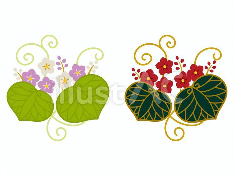 二葉葵イラスト／無料イラストなら「イラストAc」 葵イラスト - No: 1684010／無料イラストなら「イラストAc」