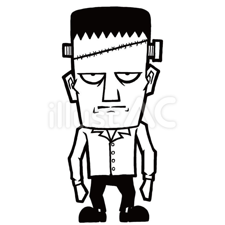Frankenstein Clip Art Black And White