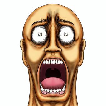 絶叫イラスト 口を開けて大声で叫び絶叫する男性の絶叫イラスト 叫びイラスト／無料イラストなら「イラストAc」