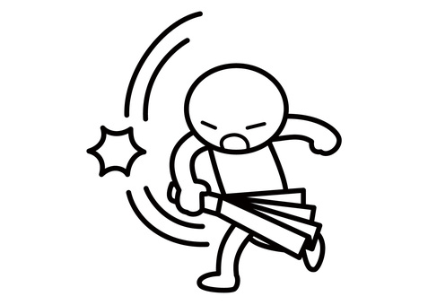 無料イラスト ツッコミウサギ ツッコミイラスト／無料イラストなら「イラストAc」