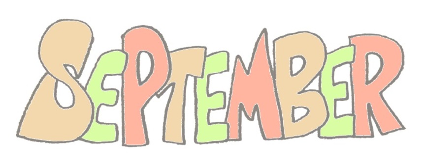 9月の英語スペルの書き方 【英単語】 ｜ Septemberレタリング セプテンバーイラスト／無料イラストなら「イラストAc」