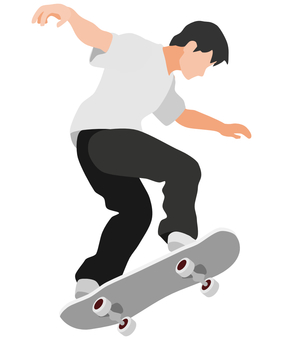 スケートボードのベクトルイラストスケーティング機器を完備外形スケートボード極限スポーツ - スケートボードのベクターアート素材や画像を多数ご用意 - Istock スケートボードイラスト／無料イラストなら「イラストAc」