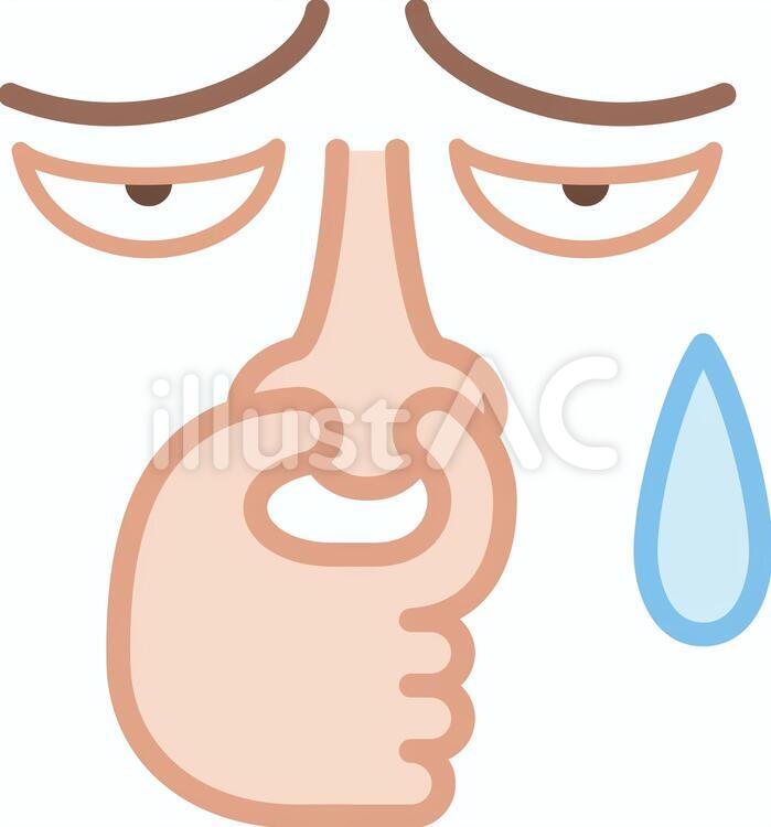 寝室の臭いが気になる方必見！くさい原因と対策方法8選を解説 │ 熟睡研究所 臭い 鼻をつまむ困った顔イラスト - No: 1578380／無料イラストなら「イラストAc」