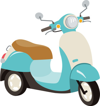 かわいい郵便バイク イラスト素材 [ 3662526 ] - フォトライブラリー Photolibrary 原付バイクイラスト／無料イラストなら「イラストAc」