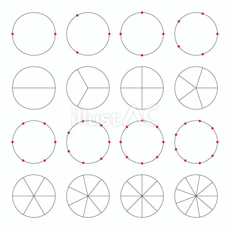 Free Vectors Rare diagram circles with different numbers of anchor