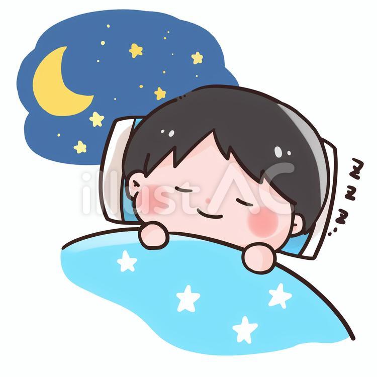 ぐっすり睡眠中のサル」 - 無料イラスト［イラストAreira］ 睡眠イラスト - No: 910422／無料イラストなら「イラストAc」