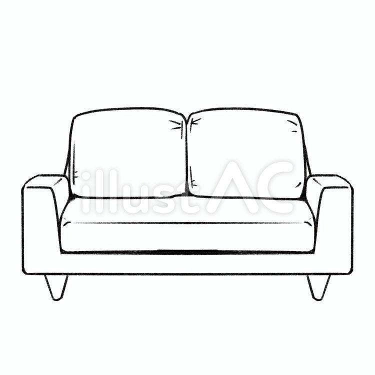 Free Vectors Furniture sofa (line drawing)