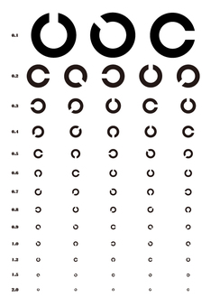 視力検査をしている男の子 イラスト素材 [ 5992726 ] - フォトライブラリー Photolibrary 視標イラスト／無料イラストなら「イラストAc」