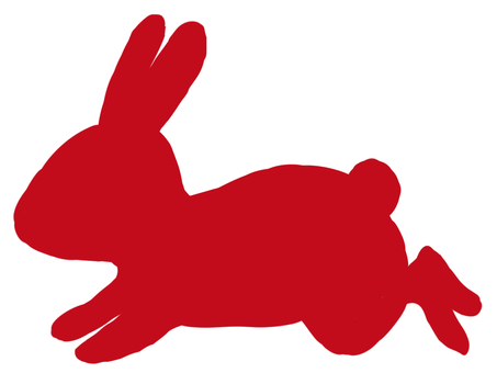 1 うさぎシルエットイラスト／無料イラストなら「イラストAc」