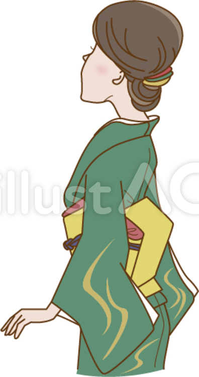 浴衣の女性 イラスト素材 [ 6067686 ] - フォトライブラリー Photolibrary 着物姿の女性イラスト - No: 609815／無料イラストなら「イラストAc」