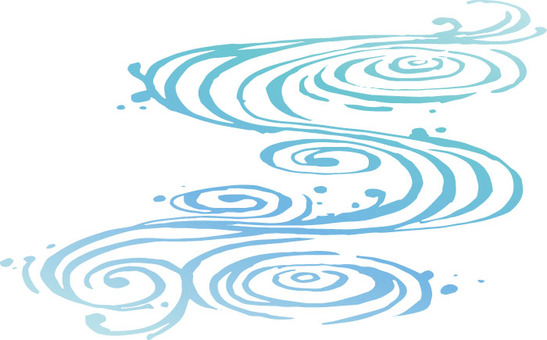 情報通信交流館 E-とぴあ・かがわ 和柄デザイン 12/16（水） 流水紋イラスト／無料イラストなら「イラストAc」