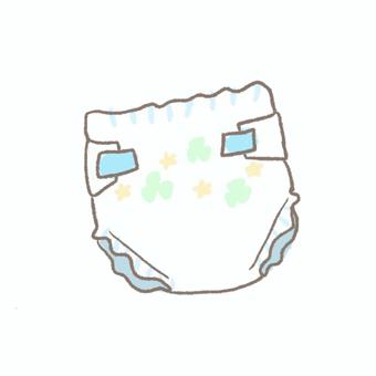 赤ちゃんのオムツを替えてくれない旦那のイラスト素材 [57521710] - Pixta 紙おむつイラスト／無料イラストなら「イラストAc」