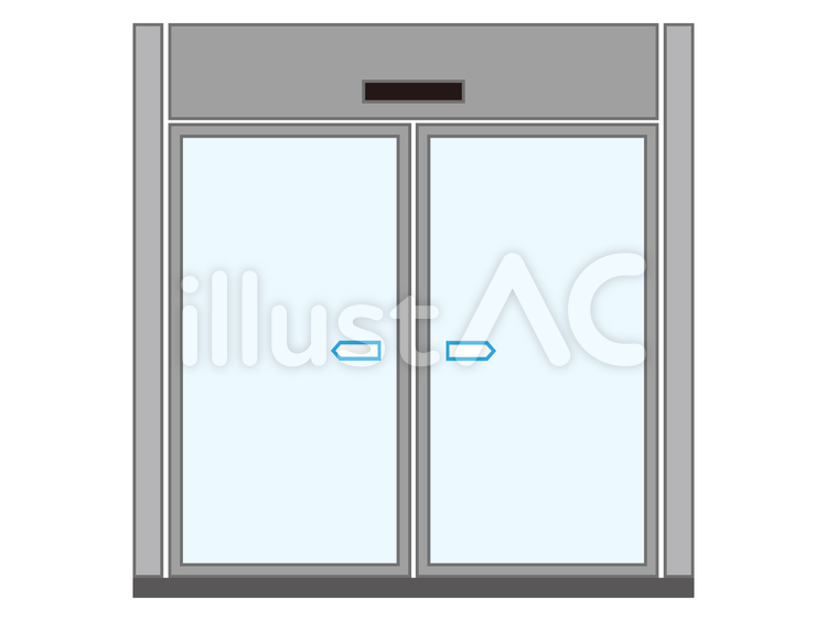自動ドアイラスト／無料イラストなら「イラストAc」 自動ドアイラスト - No: 1214769／無料イラストなら「イラストAc」