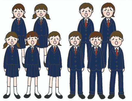 無料イラスト 音楽イラスト 女声合唱 合唱祭イラスト／無料イラストなら「イラストAc」